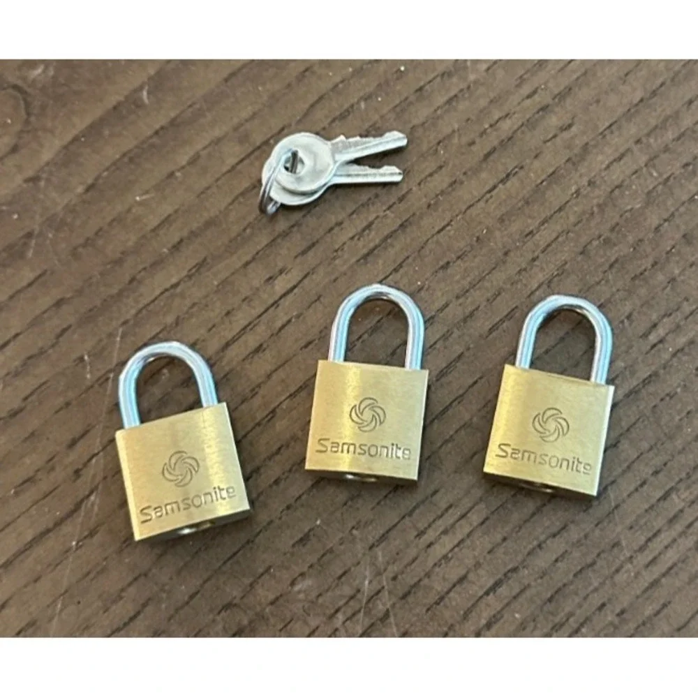 Samsonite Luggage‎ Lock Set Royal Traveller Solid Brass Bag Protection